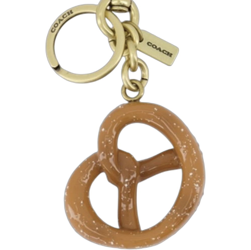 Coach Pretzel-Shaped Acetate Charm Key Case — Multicolor