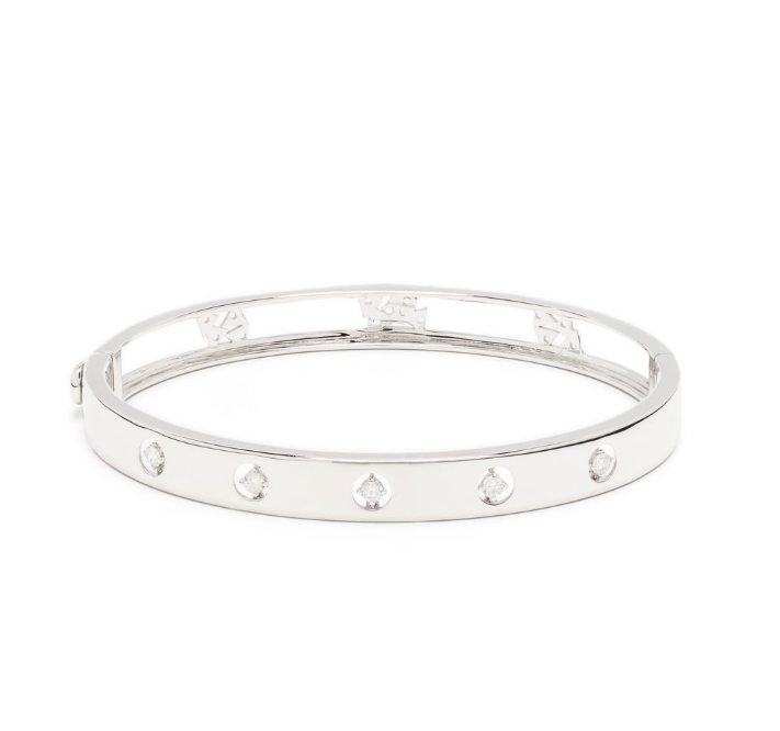 Ponte Vecchio Diamond Bangle Bracelet — White