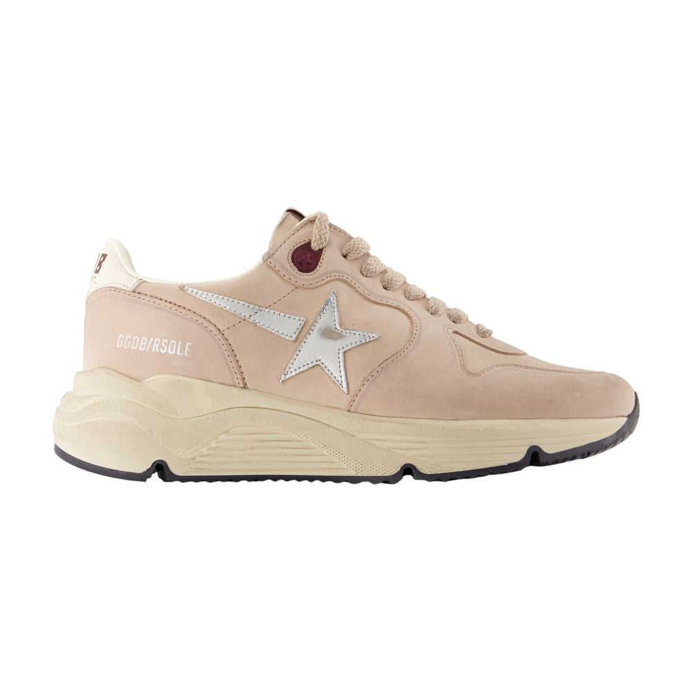 Golden Goose Deluxe Brand Star-Appliqué Leather Sneaker — Beige