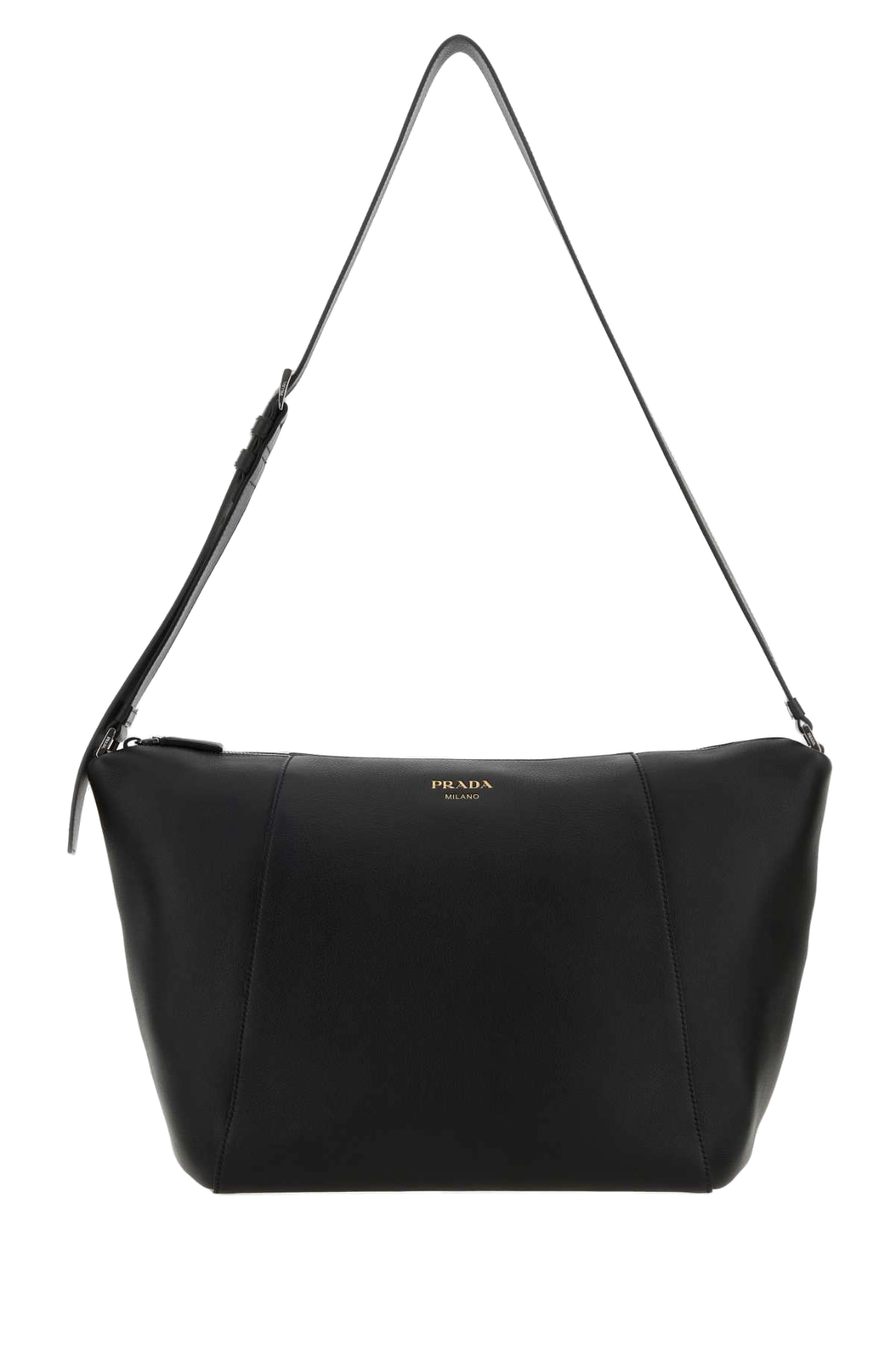 Prada Leather Crossbody Bag — Black