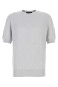 Dolce & Gabbana Silk Crewneck Sweater — Gray