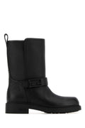 Fendi Textured Calf Leather Boot — Black