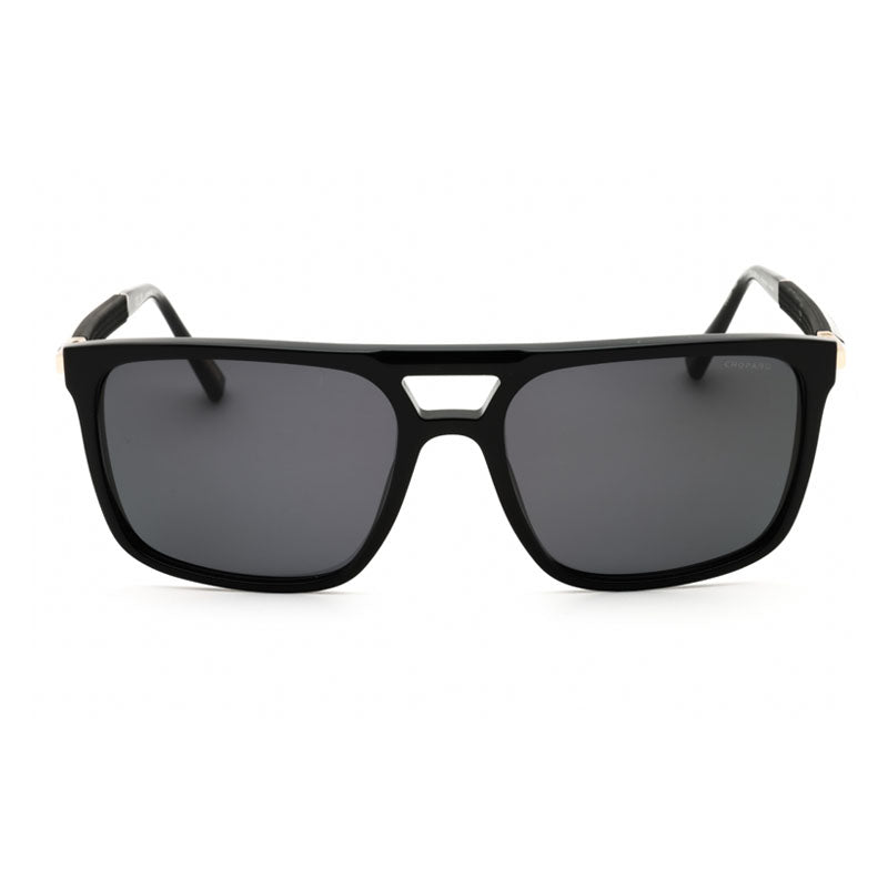 Chopard SCH311700P Aviator Full Rim Sunglasses — Black