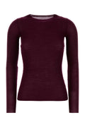 Jil Sander Ribbed Wool Sweater — Purple
