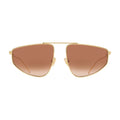 Bottega Veneta BV1466S-004 Metal Frame Sunglasses — Gold