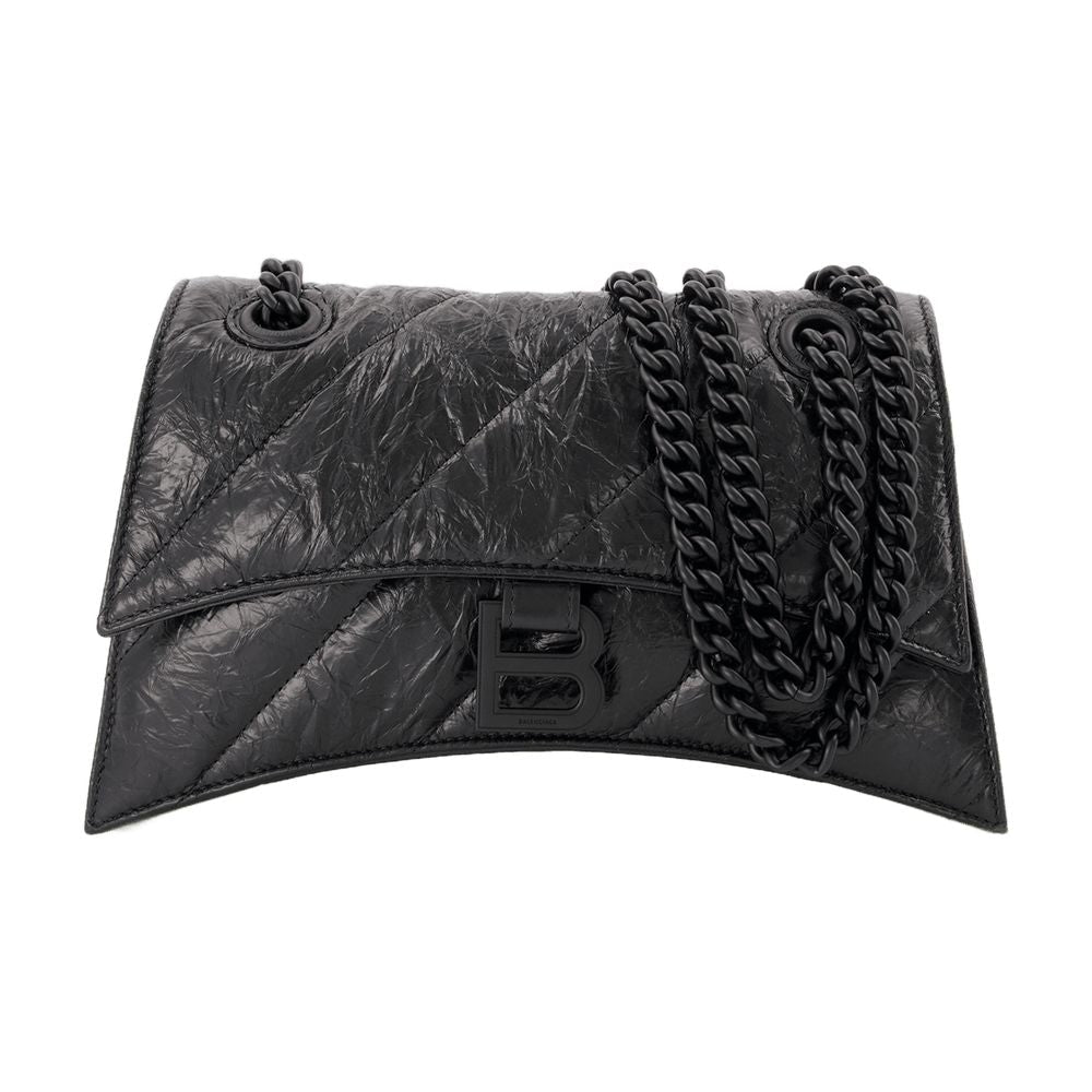 Balenciaga Crush Chain Hobo Bag — Black