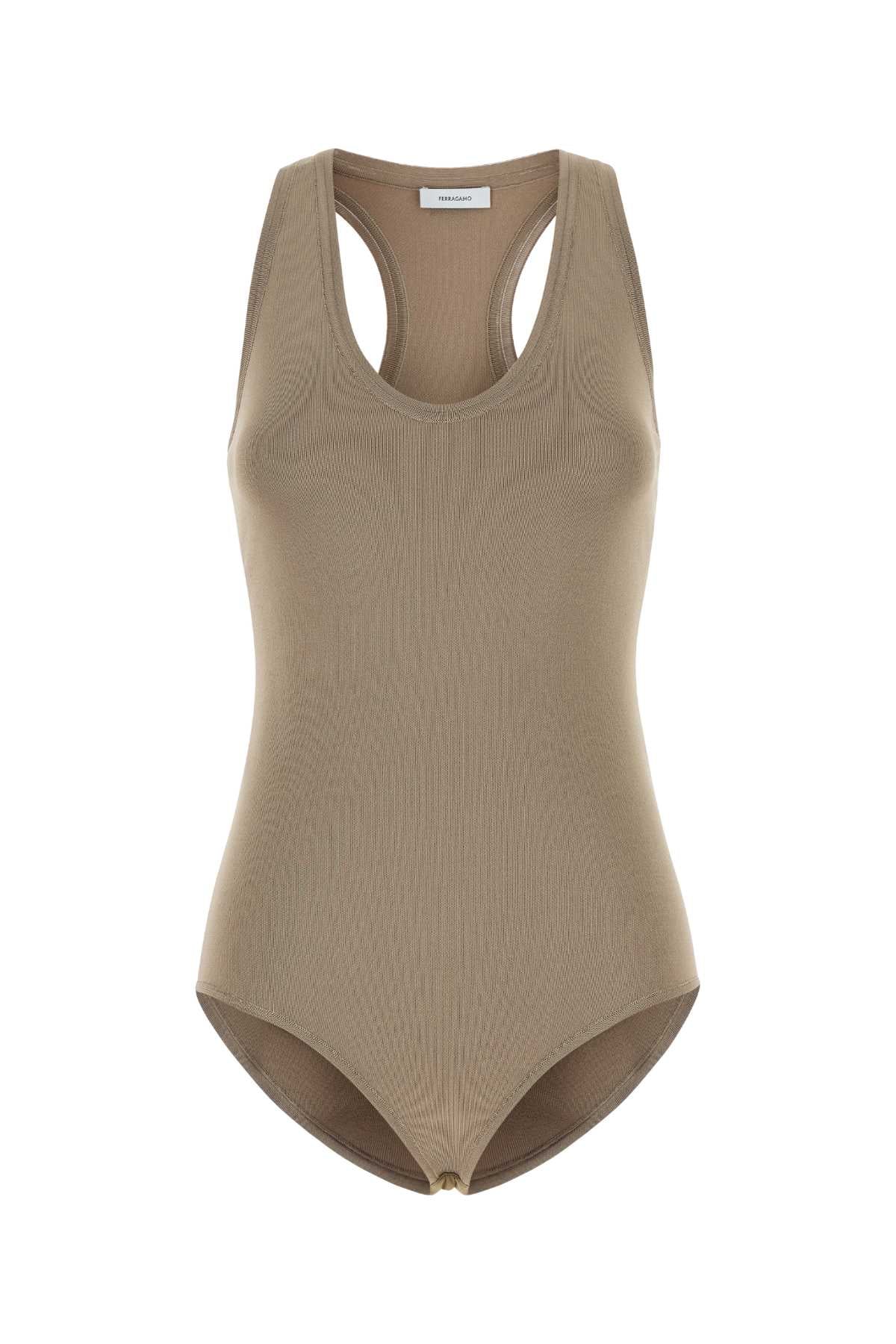 Ferragamo Safari Tank Top — Beige