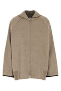 Bottega Veneta Wool-Cashmere Hooded Jacket — Beige