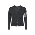 Thom Browne Virgin Wool Cardigan — Gray