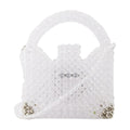 Germanier Beaded Top Handle Bag — White