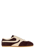 Dries Van Noten Suede Two-Tone Sneaker — Brown