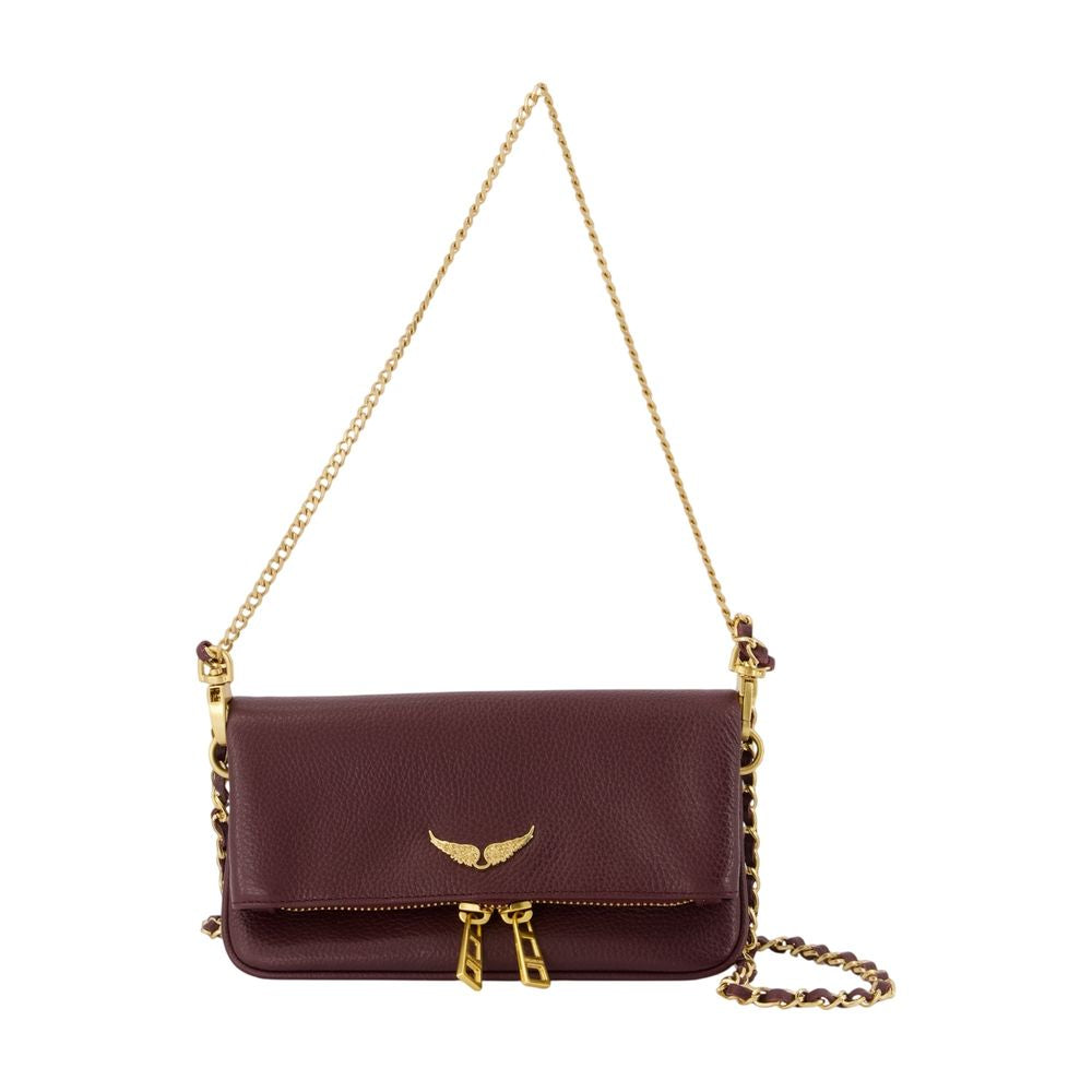 Zadig & Voltaire Rock Nano Crossbody Bag — Burgundy