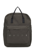 Marni Kids Cotton-Blend Backpack — Gray