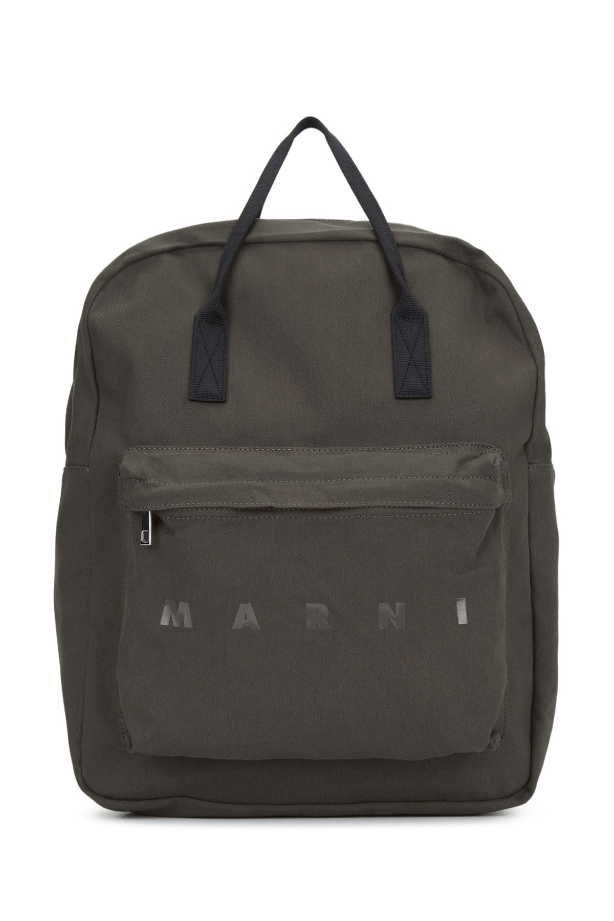 Marni Kids Cotton-Blend Backpack — Gray