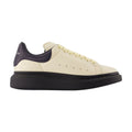 Alexander McQueen Oversized Leather Sneaker — Ivory