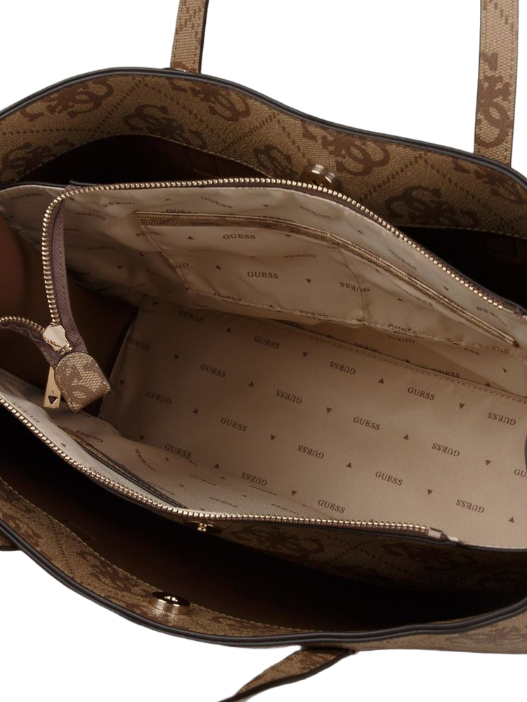 Guess Meridian II Girlfriend Tote Bag — Beige