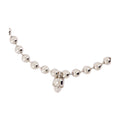 Alexander McQueen Skull & Pearl Chain Bracelet — Silver