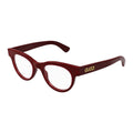 Gucci GG1792O004 Acetate Round-Frame Eyeglasses — Red