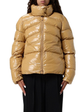 Pinko Quilted Polyamide Puffer Jacket — Beige