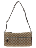 Gucci GG Monogram Canvas Shoulder Bag — Beige