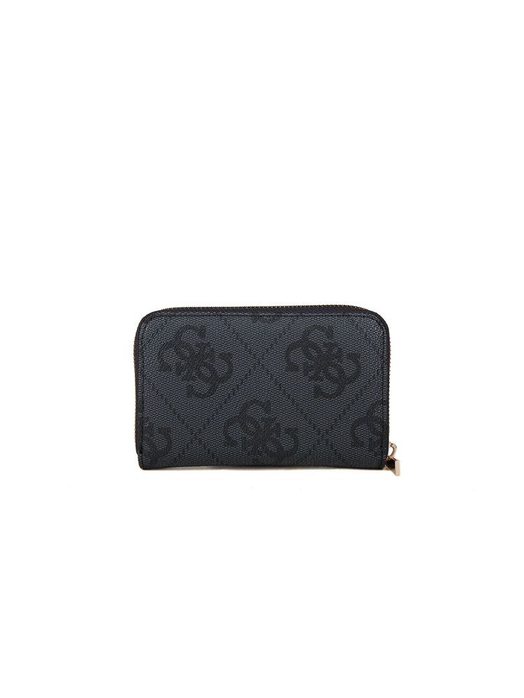 Guess Logo-Embossed Wallet — Black