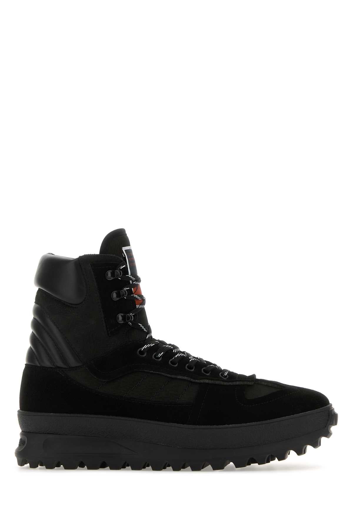 Maison Margiela Leather Climber High-Top Sneaker — Black