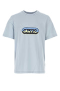Oamc Logo-Embroidered Cotton T-Shirt — Blue