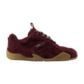 Versace Suede and Calfskin Sneaker — Burgundy