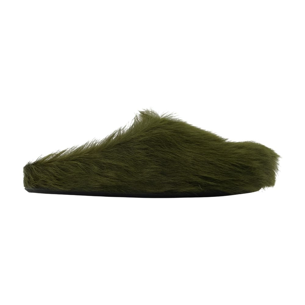 Marni Fussbett Sabot Flat — Green
