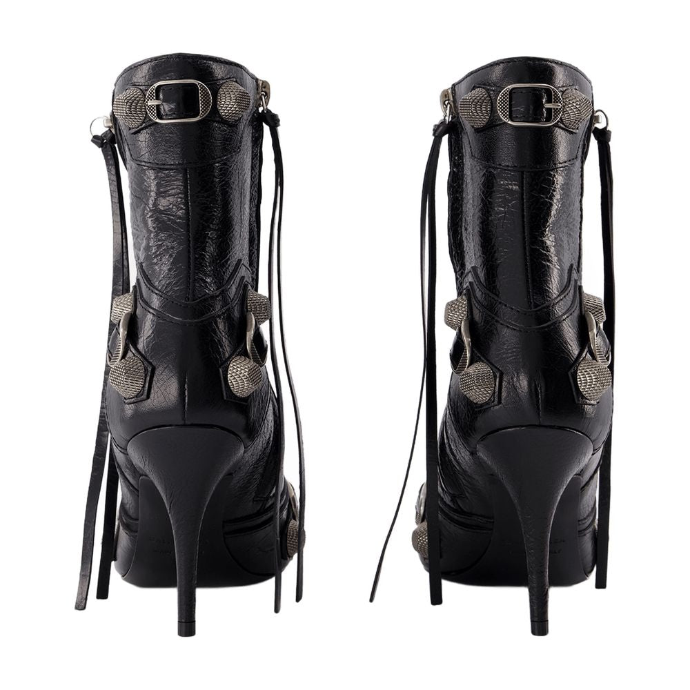 Balenciaga Cagole H90 Ankle Boot — Black