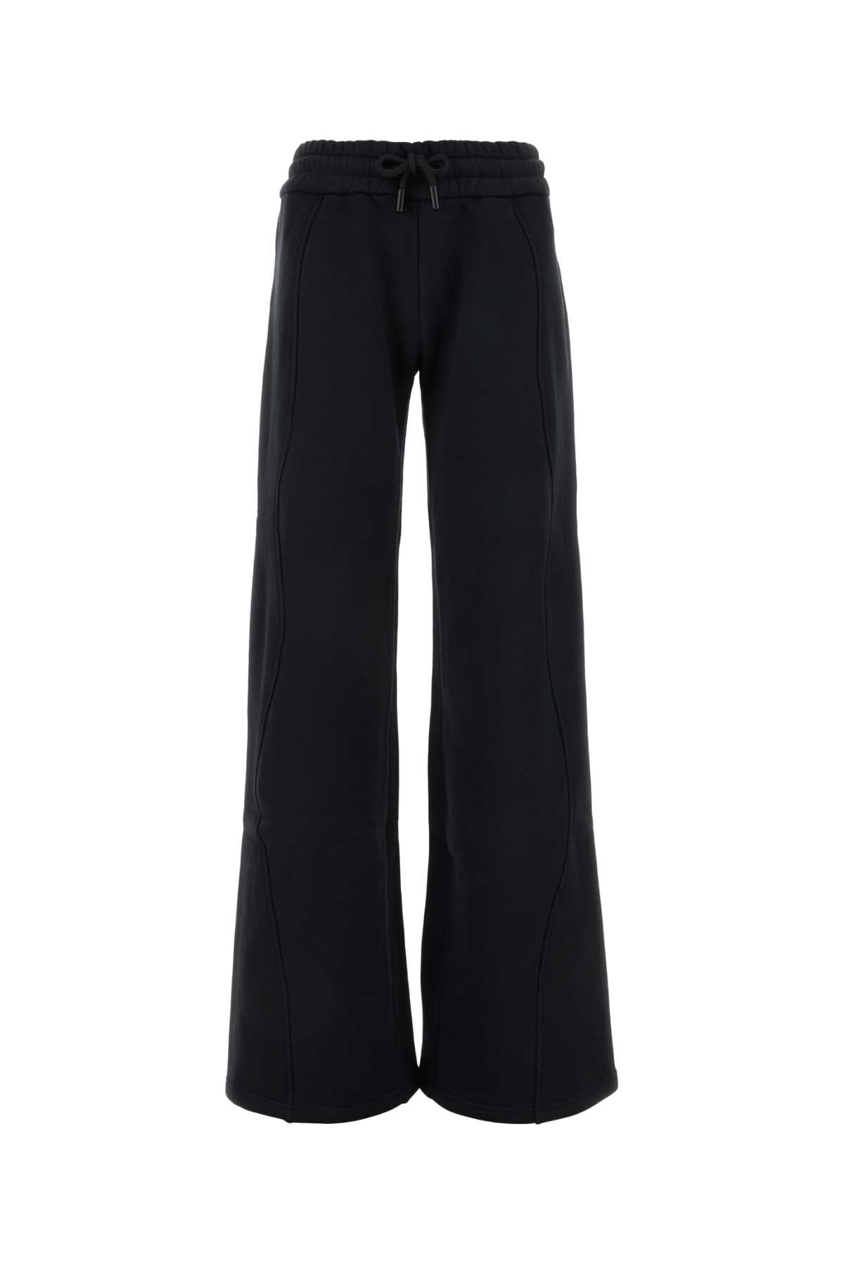Off-White Cotton Joggers — Black