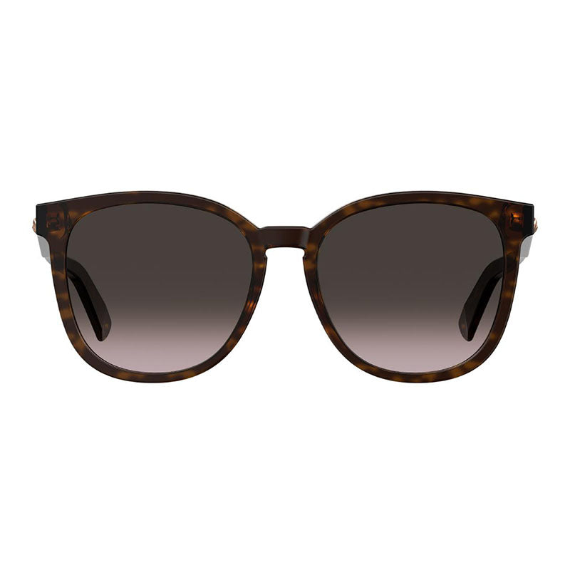 Moschino Tortoiseshell Acetate Sunglasses — Brown