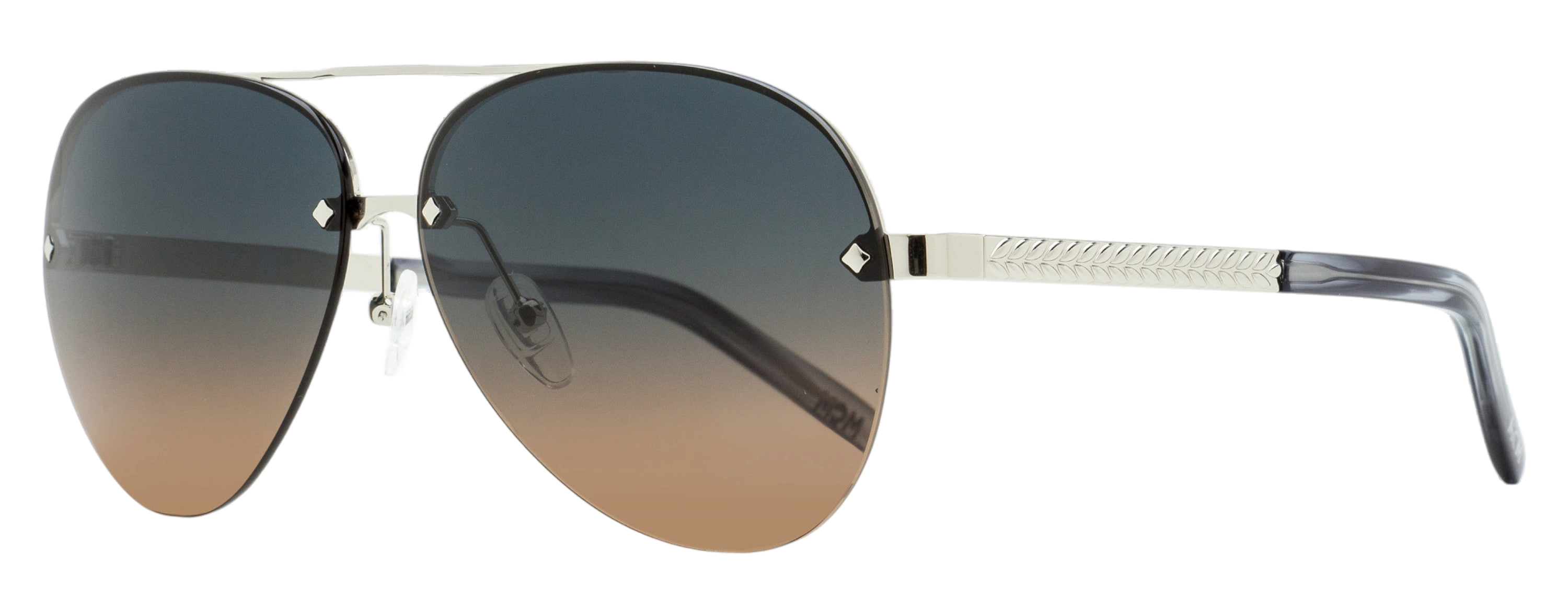 MCM MW0027-H Rimless Pilot Sunglasses — Gray