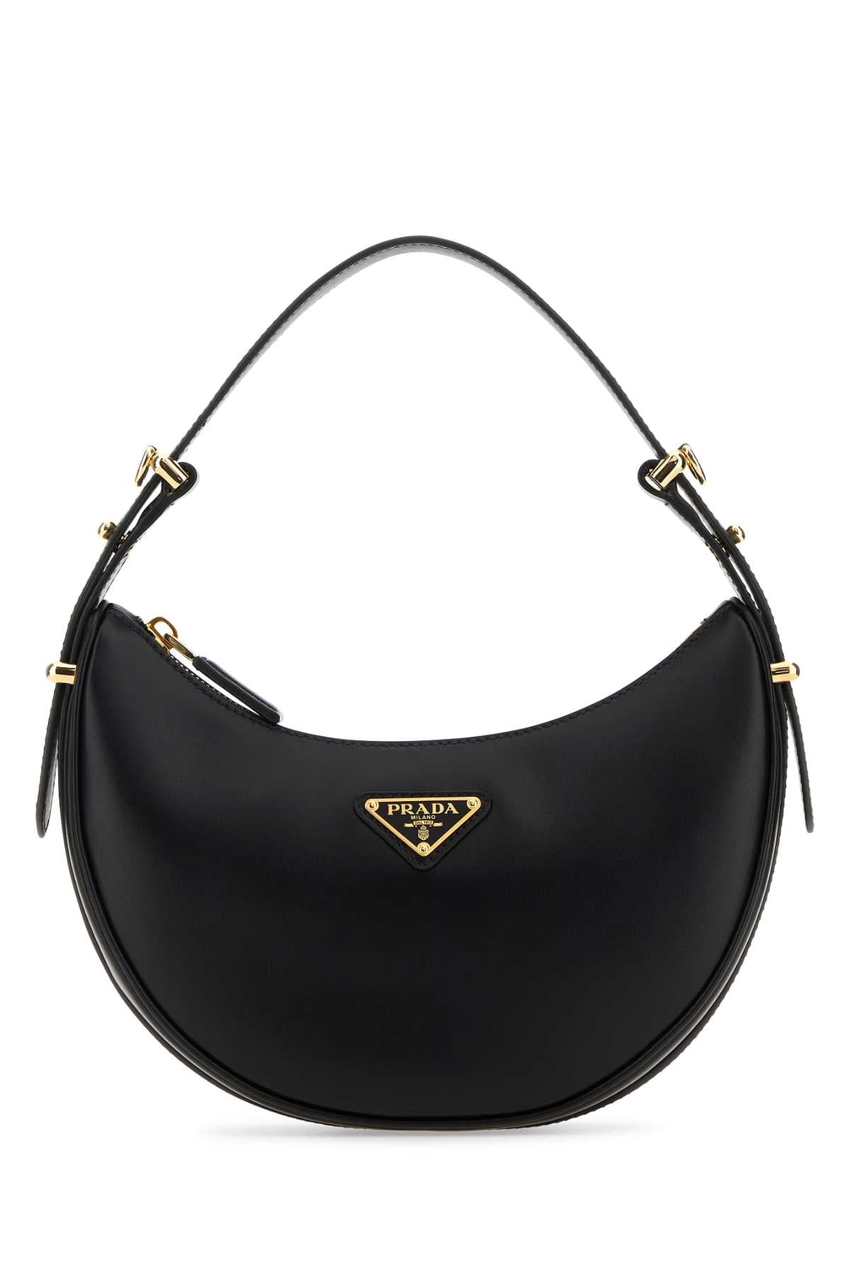 Prada Arqué Shoulder Bag — Black