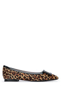Roger Vivier Leopard-Print Calf Hair Flat — Beige