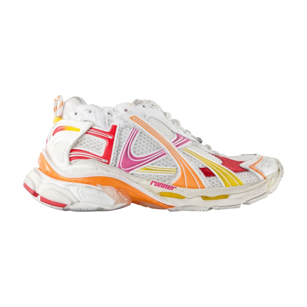 Balenciaga Multicolor Technical Sneakers — White
