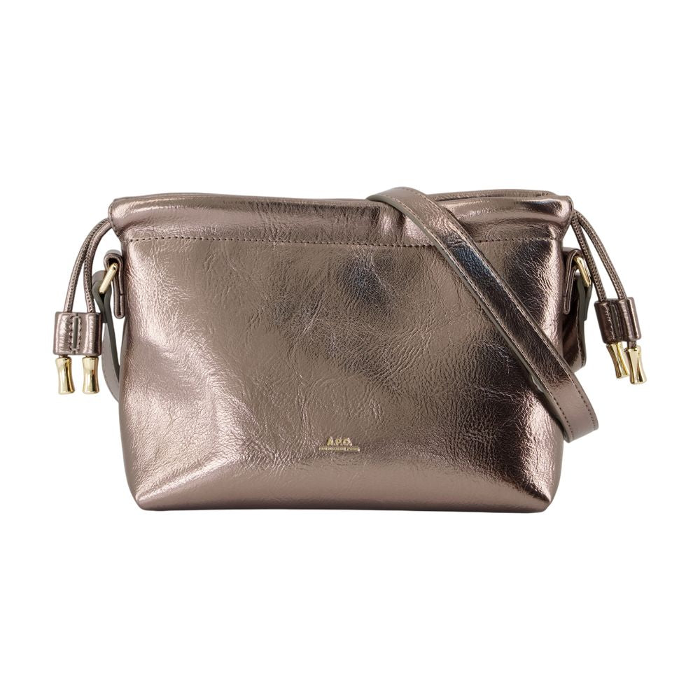 A.P.C. Ninon Mini Crossbody Bag — Silver