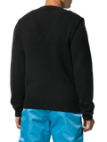 Bottega Veneta V-Neck Knit Sweater — Black