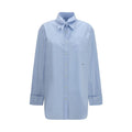 Prada Cotton Oversized Shirt — Blue