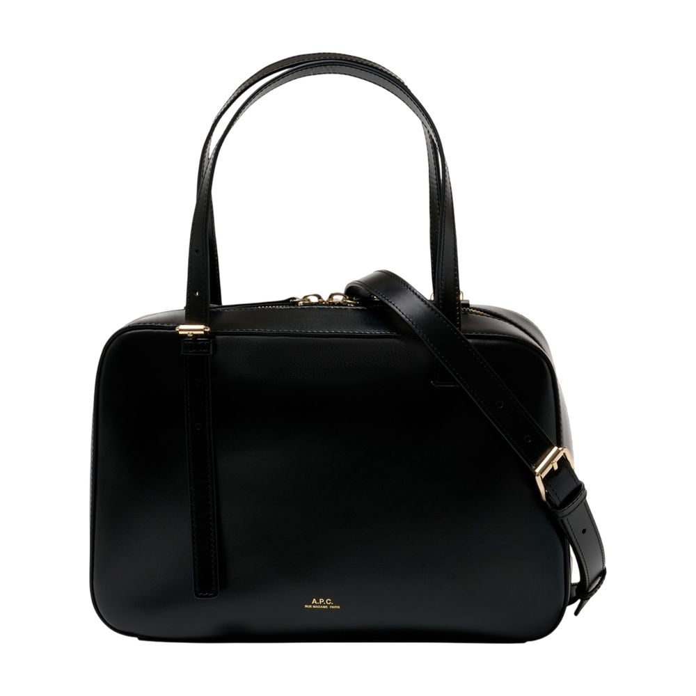 A.P.C. Virginie Box Shoulder Bag — Black