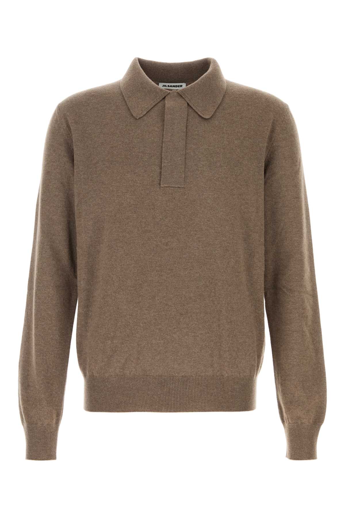 Jil Sander Wool Polo — Beige