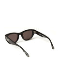 Zadig & Voltaire SZV459 Gafas de Sol de Acetato Ojo de Gato — Negro