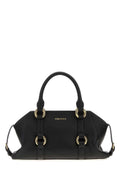 Alexander McQueen Structured Calf Top Handle Bag — Black