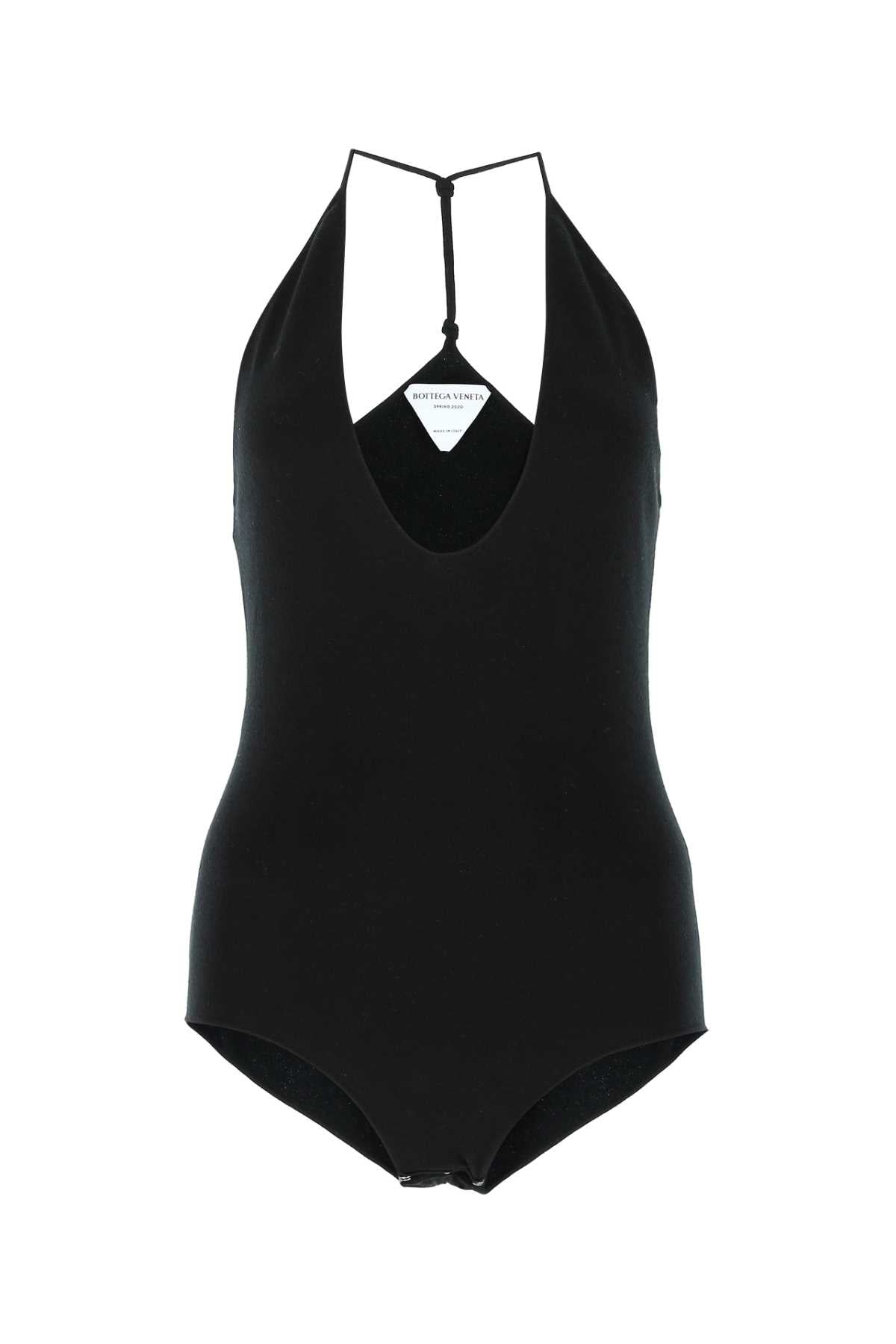 Bottega Veneta Cashmere Blend Bodysuit — Black