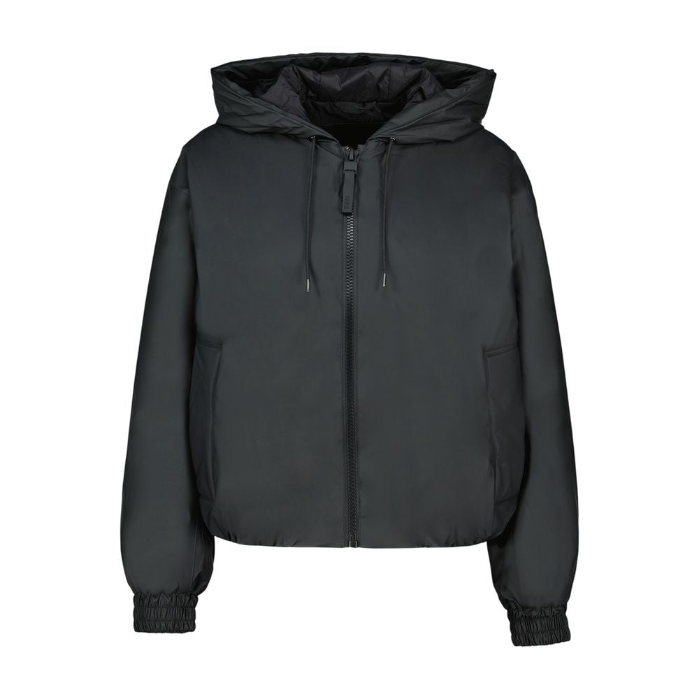 Rains Insulated Bomber Down Jacket — Black