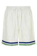Casablanca Tennismascot Bermudas — White
