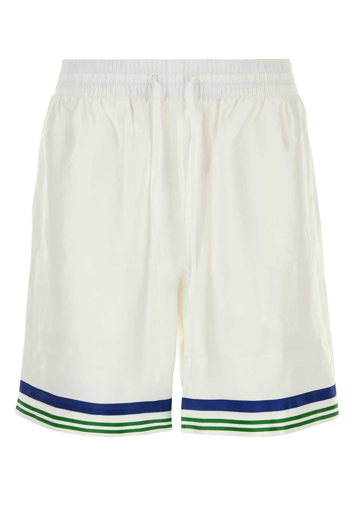 Casablanca Tennismascot Bermudas — White