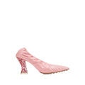 Bottega Veneta Glitter Heel Pump — Pink