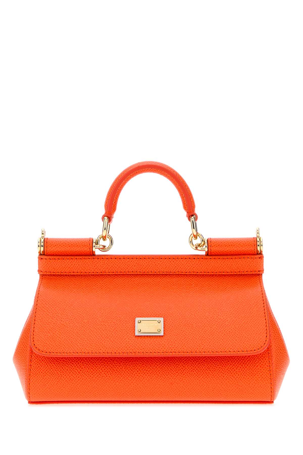 Dolce & Gabbana Sicily Top Handle Bag — Orange