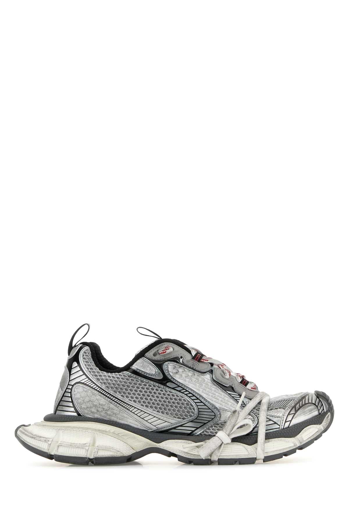 Balenciaga Mesh and Rubber Sneaker — Gray